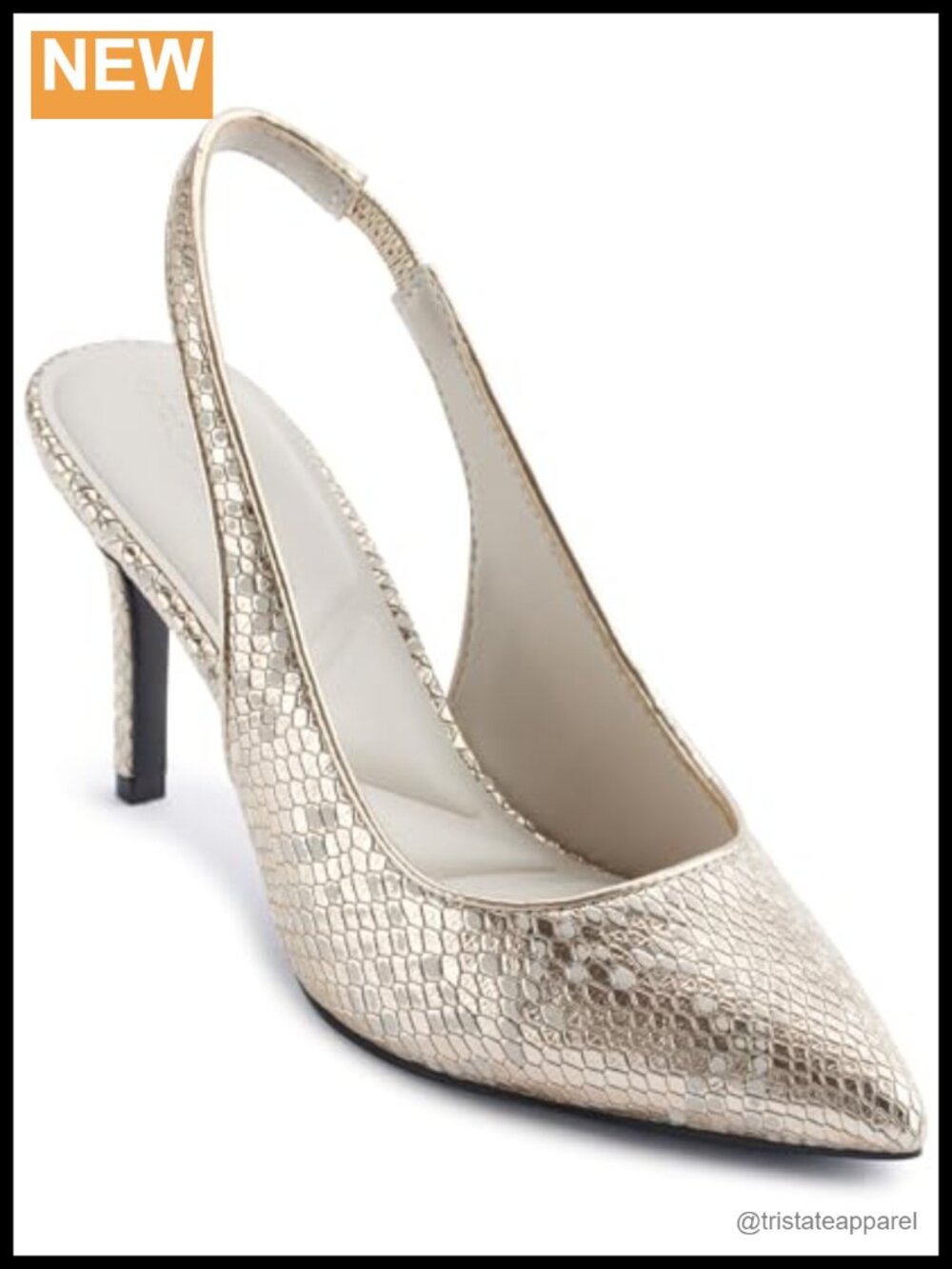 Women's Leather Slingback Flat Sandals